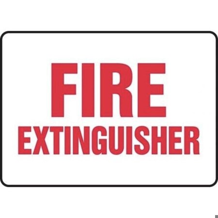 Accuform FIRE SAFETY SIGN 7 in  X 10 in  ADHESIVE MFXG406VS